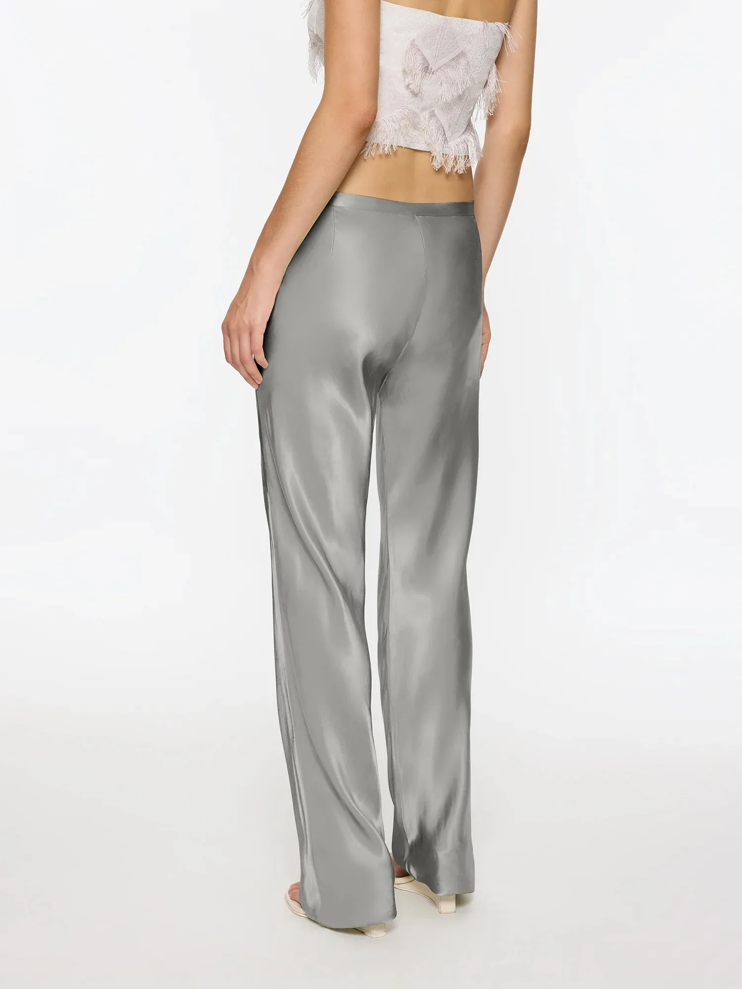 Belted Sleek Pant | Silver sold by Paris Georgia product image thumbnail 3