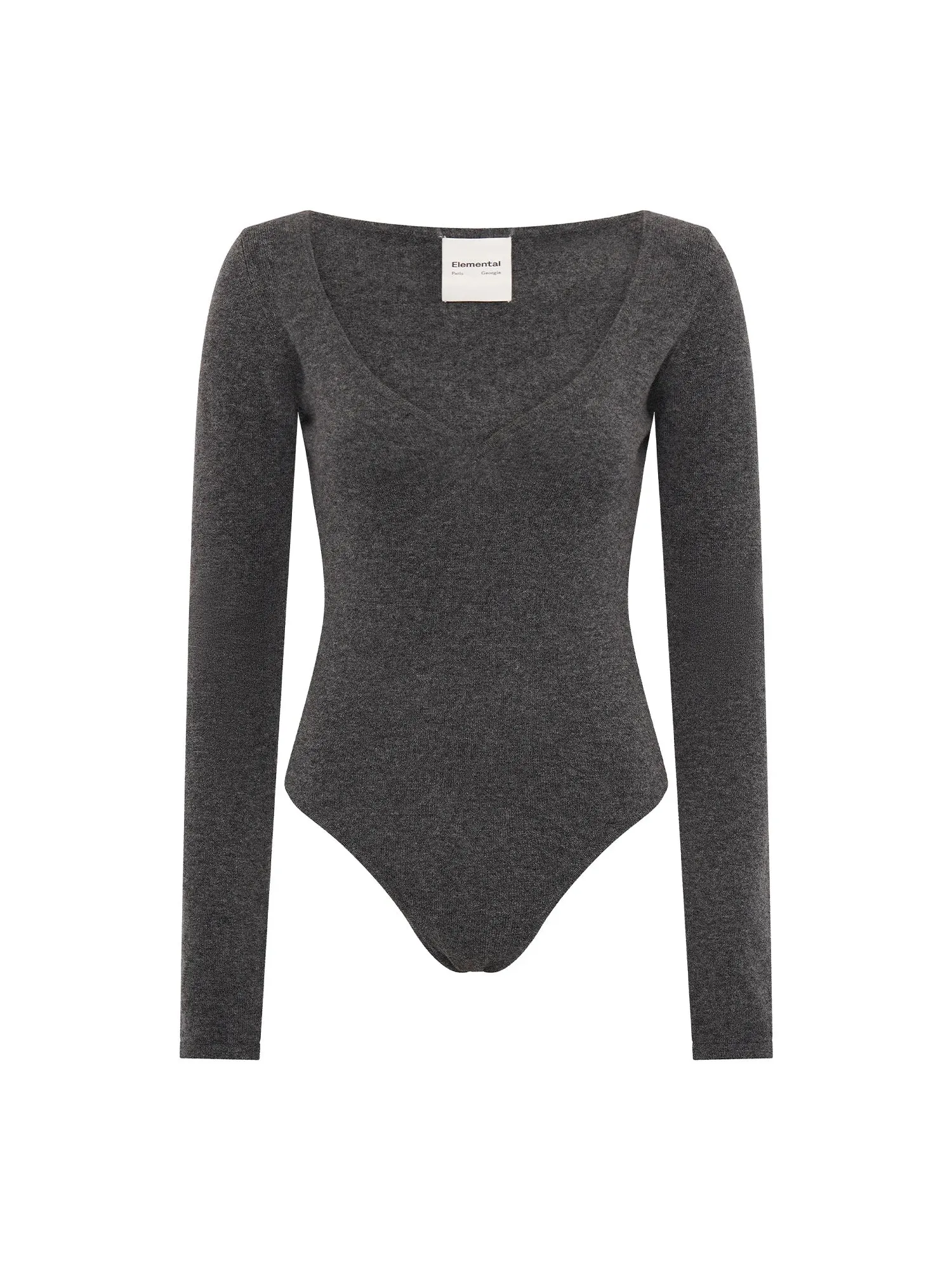 Elemental Heart Bodysuit | Charcoal sold by Paris Georgia