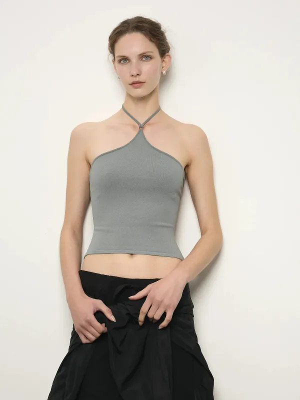 Elemental Halter Hardware Top | Slate made by Paris Georgia