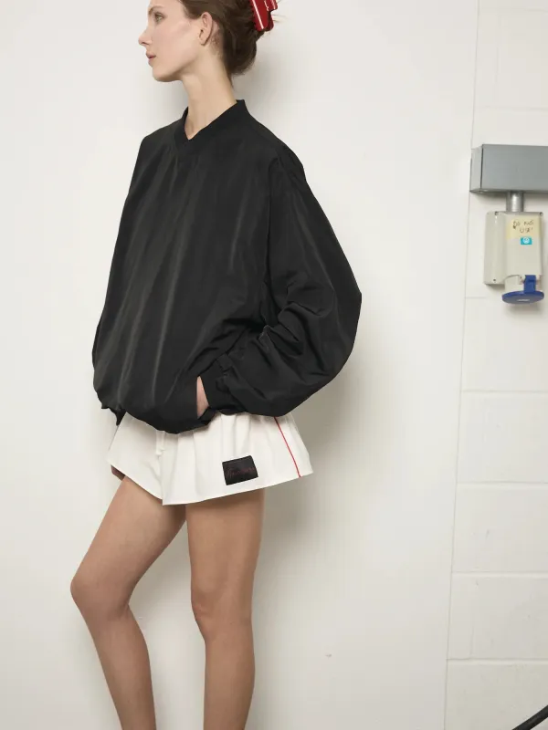 Elemental Austin Shorts | White & Red Piping made by Paris Georgia