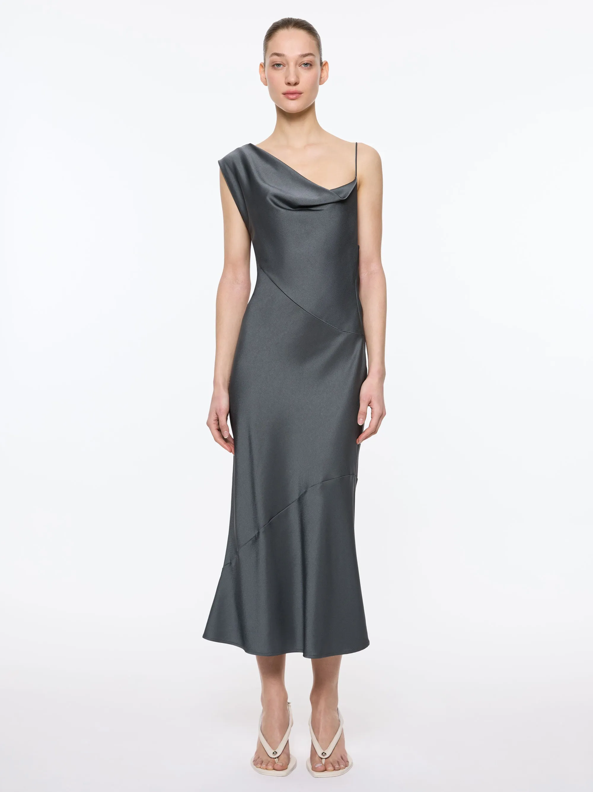 Minka Midi Slip | Slate sold by Paris Georgia