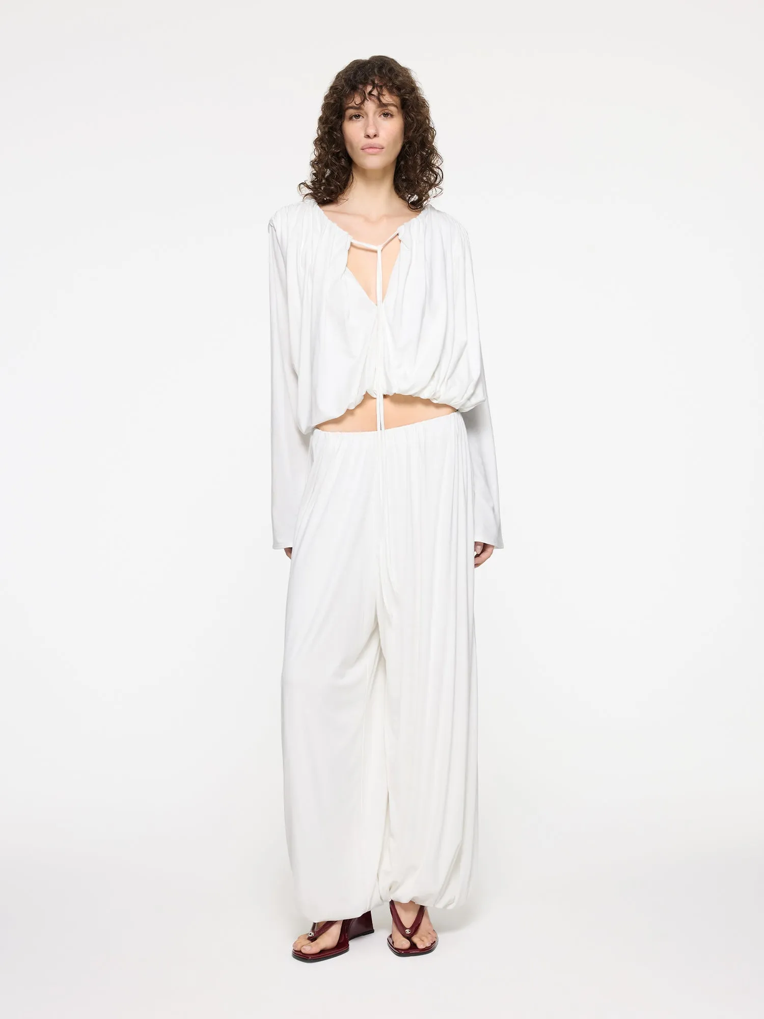 Olive Top | White sold by Paris Georgia product image thumbnail 3