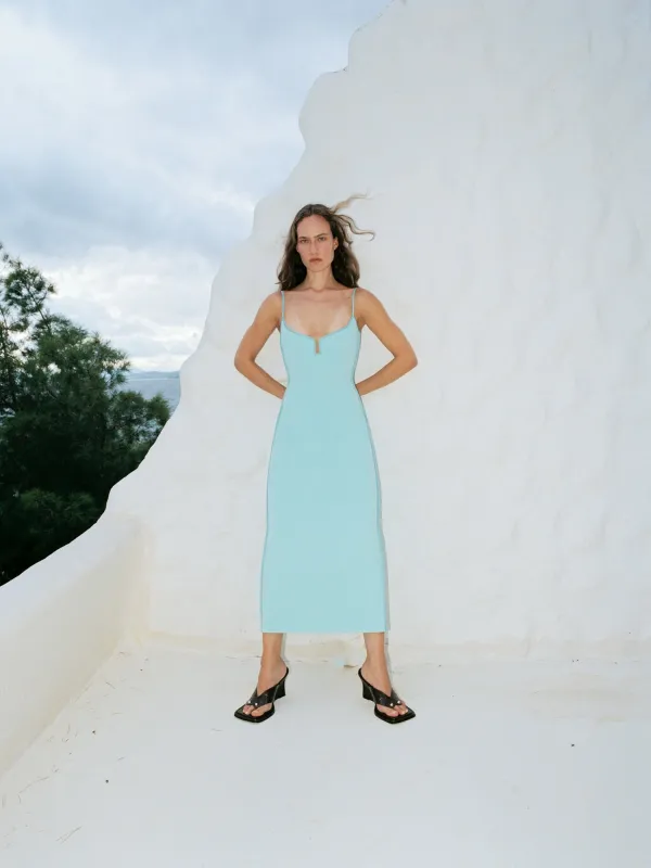 Marlo Dress | Celeste Blue made by Paris Georgia