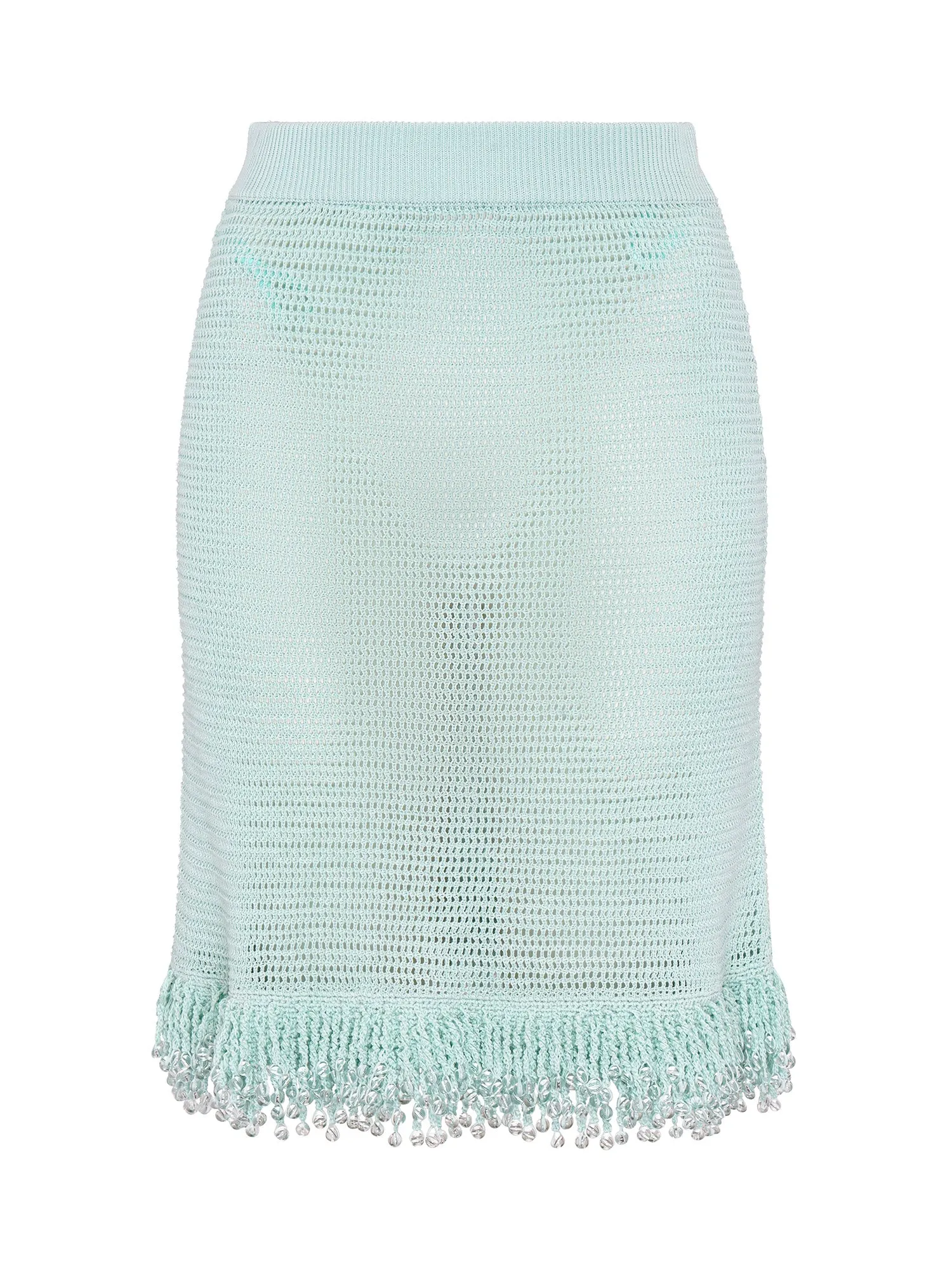 Fringe Skirt | Celeste Blue sold by Paris Georgia product image thumbnail 2