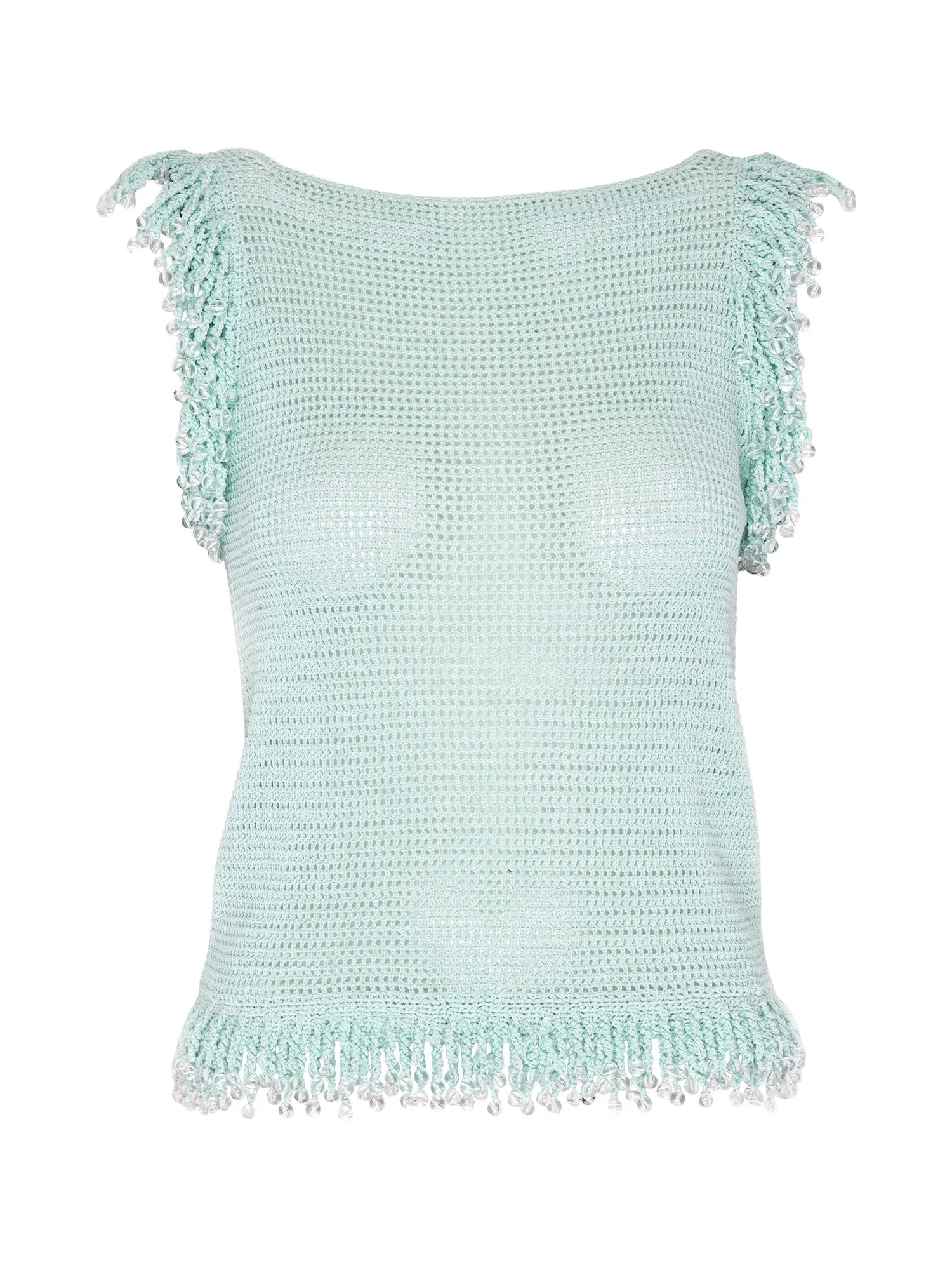 Fringe Top | Celeste Blue sold by Paris Georgia product image thumbnail 2