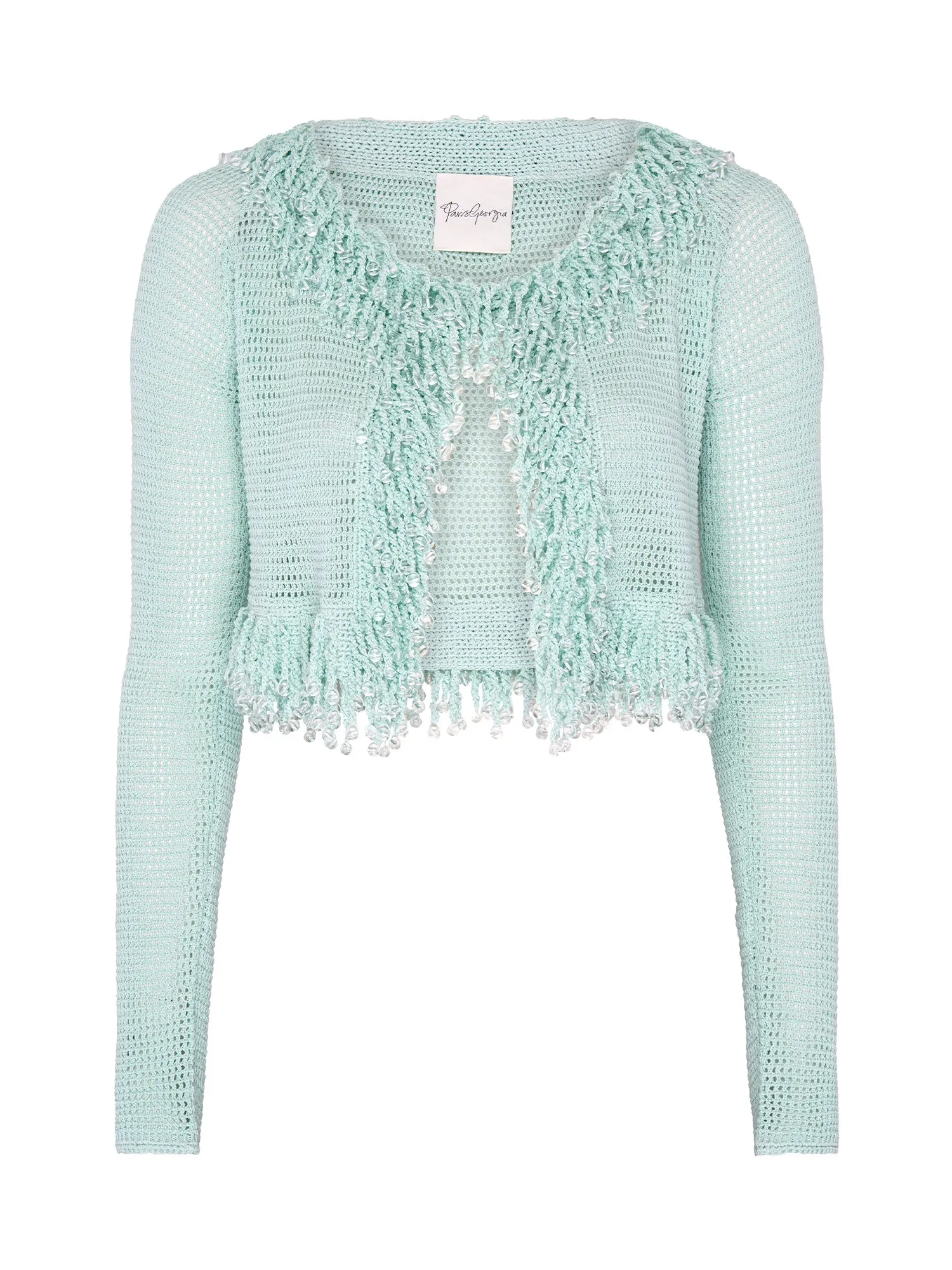 Fringe Cardigan | Celeste Blue sold by Paris Georgia product image thumbnail 2