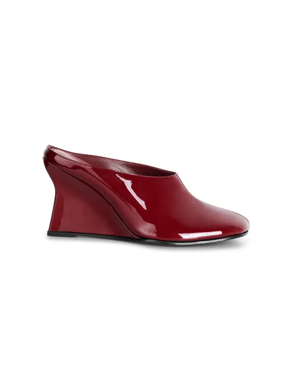Lucille Mule | Patent Oxblood made by Paris Georgia
