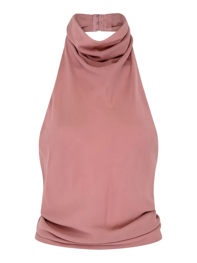 Back Wrap Top | Dusty Pink sold by Paris Georgia product image thumbnail 2