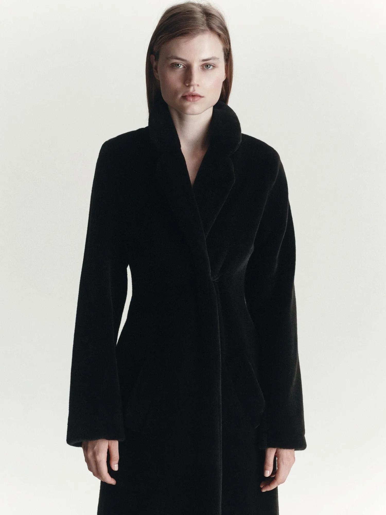 Augustine Coat | Chocolate Brown sold by Paris Georgia