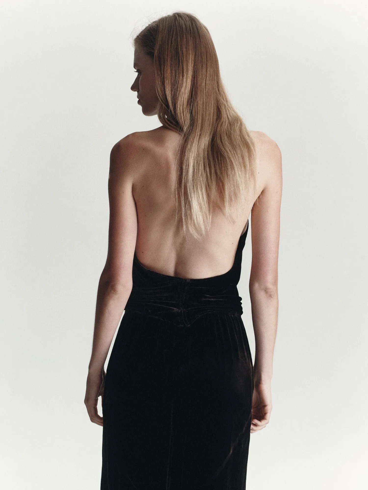 Back Wrap Top | Velour Brown sold by Paris Georgia product image thumbnail 5