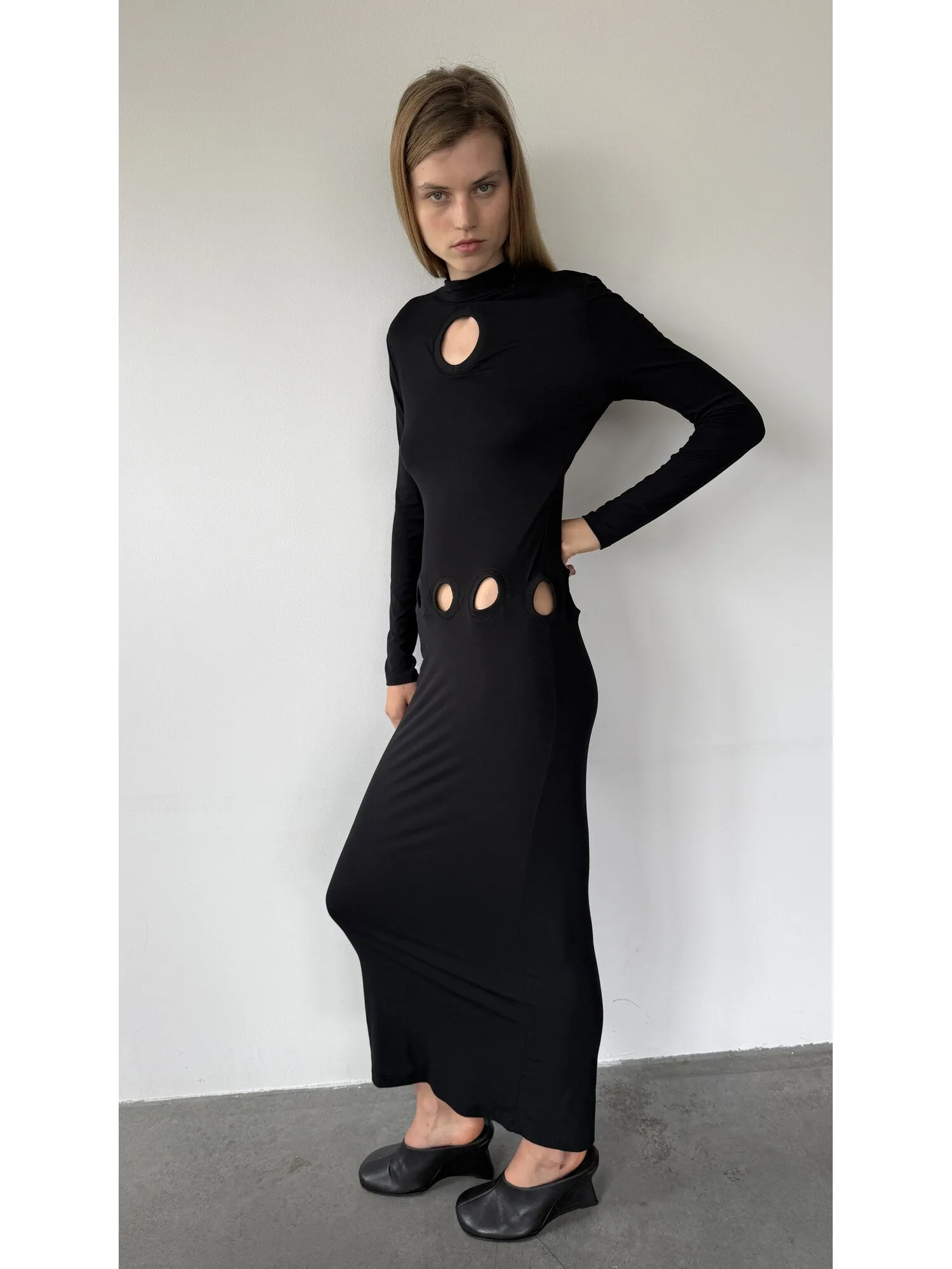 Sculpted Dress | Black sold by Paris Georgia product image thumbnail 5