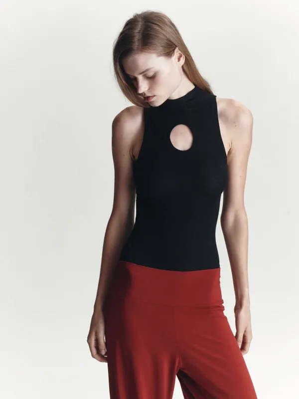 Sculpted Bodysuit | Black made by Paris Georgia