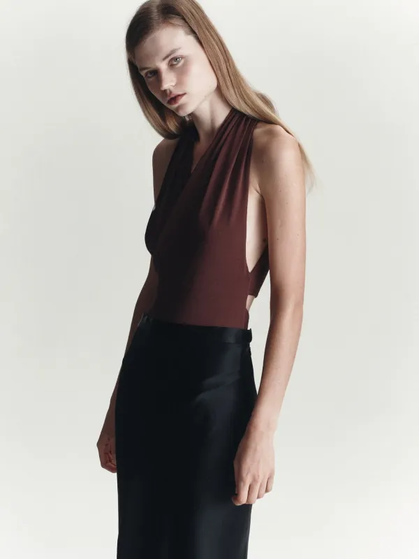 Thelma Bodysuit | Mocha made by Paris Georgia
