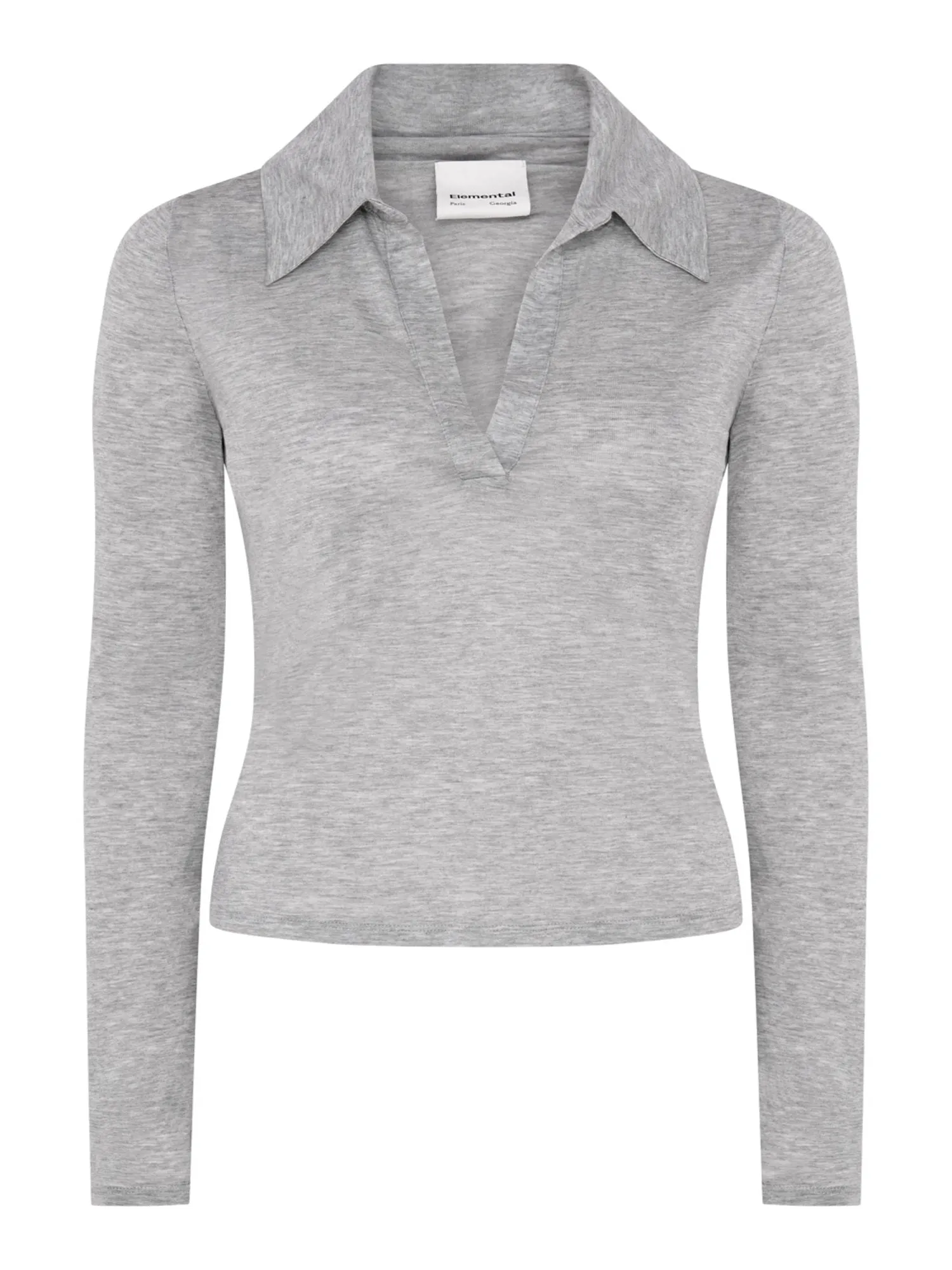 Sheer Polo | Gray sold by Paris Georgia product image thumbnail 2