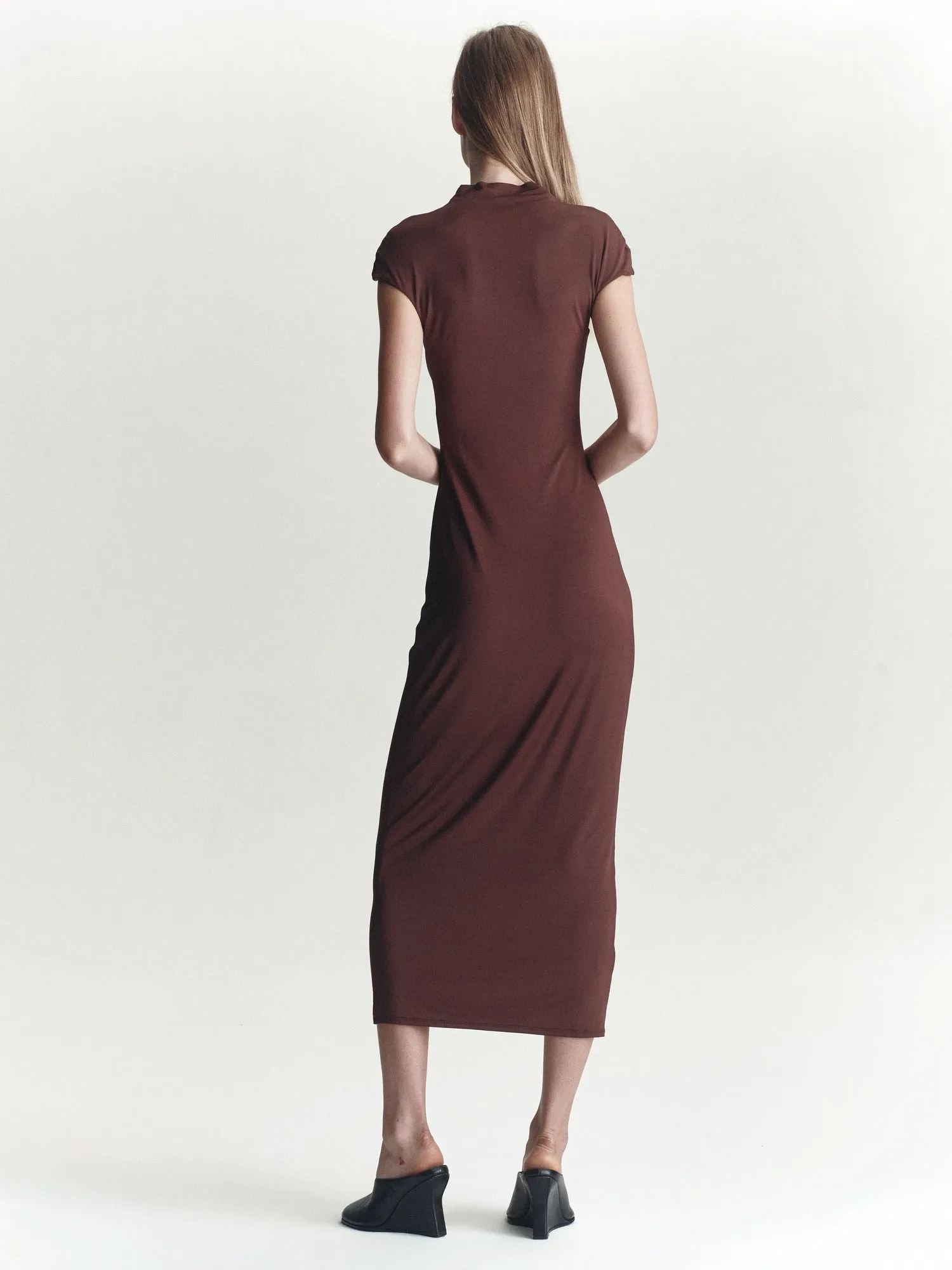 Antonia Dress | Mocha sold by Paris Georgia product image thumbnail 4