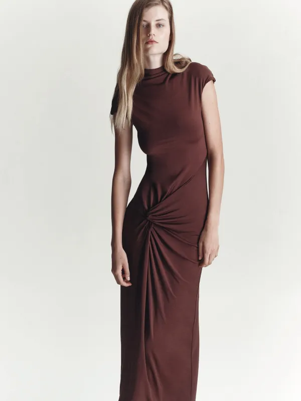 Antonia Dress | Mocha made by Paris Georgia