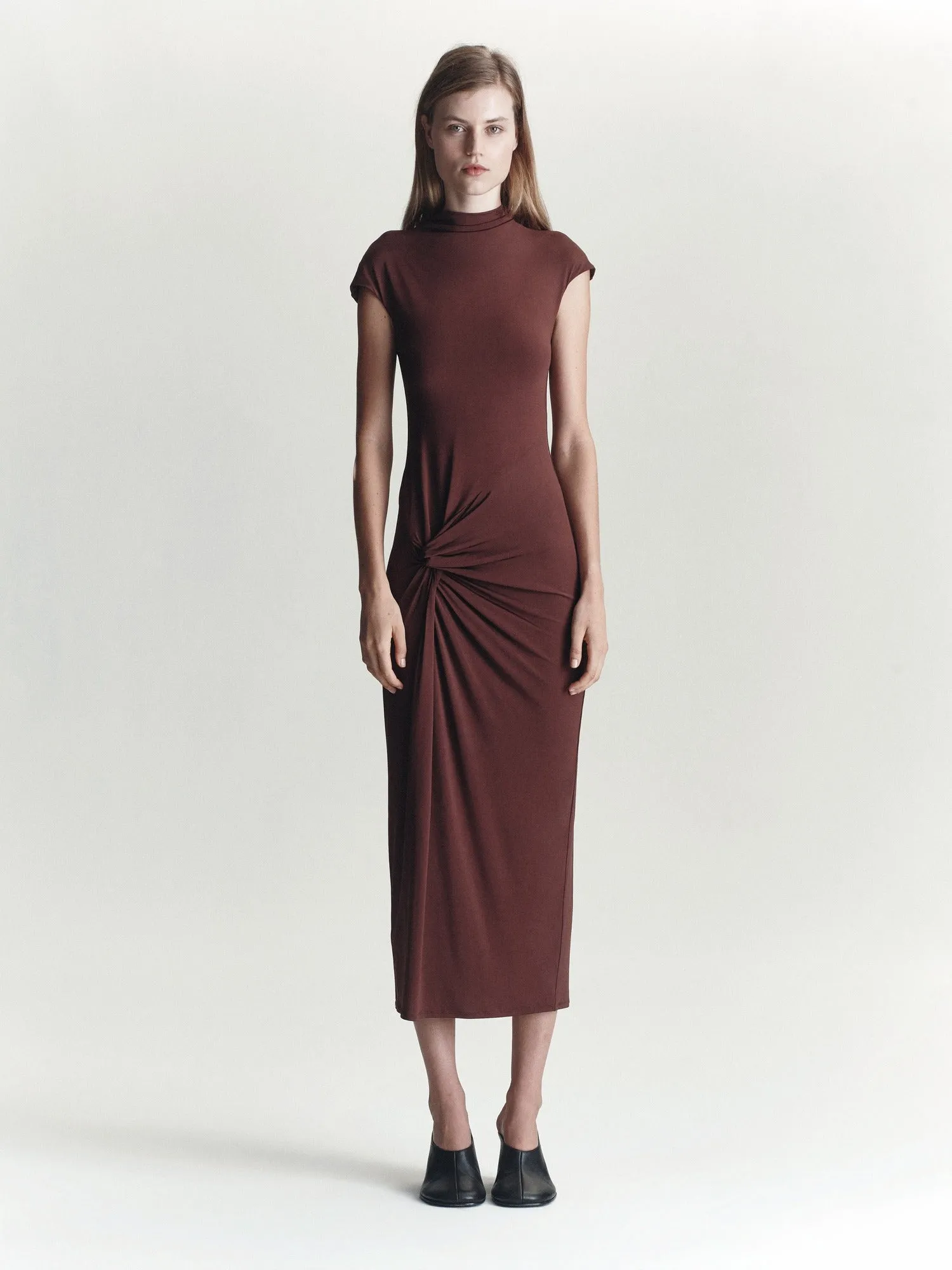 Antonia Dress | Mocha sold by Paris Georgia product image thumbnail 3