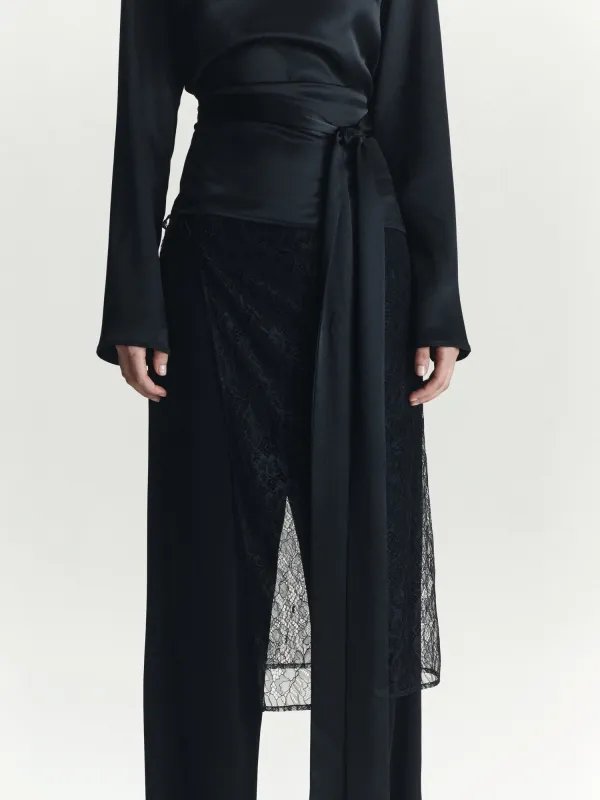 Slinky Lace Pant | Black made by Paris Georgia
