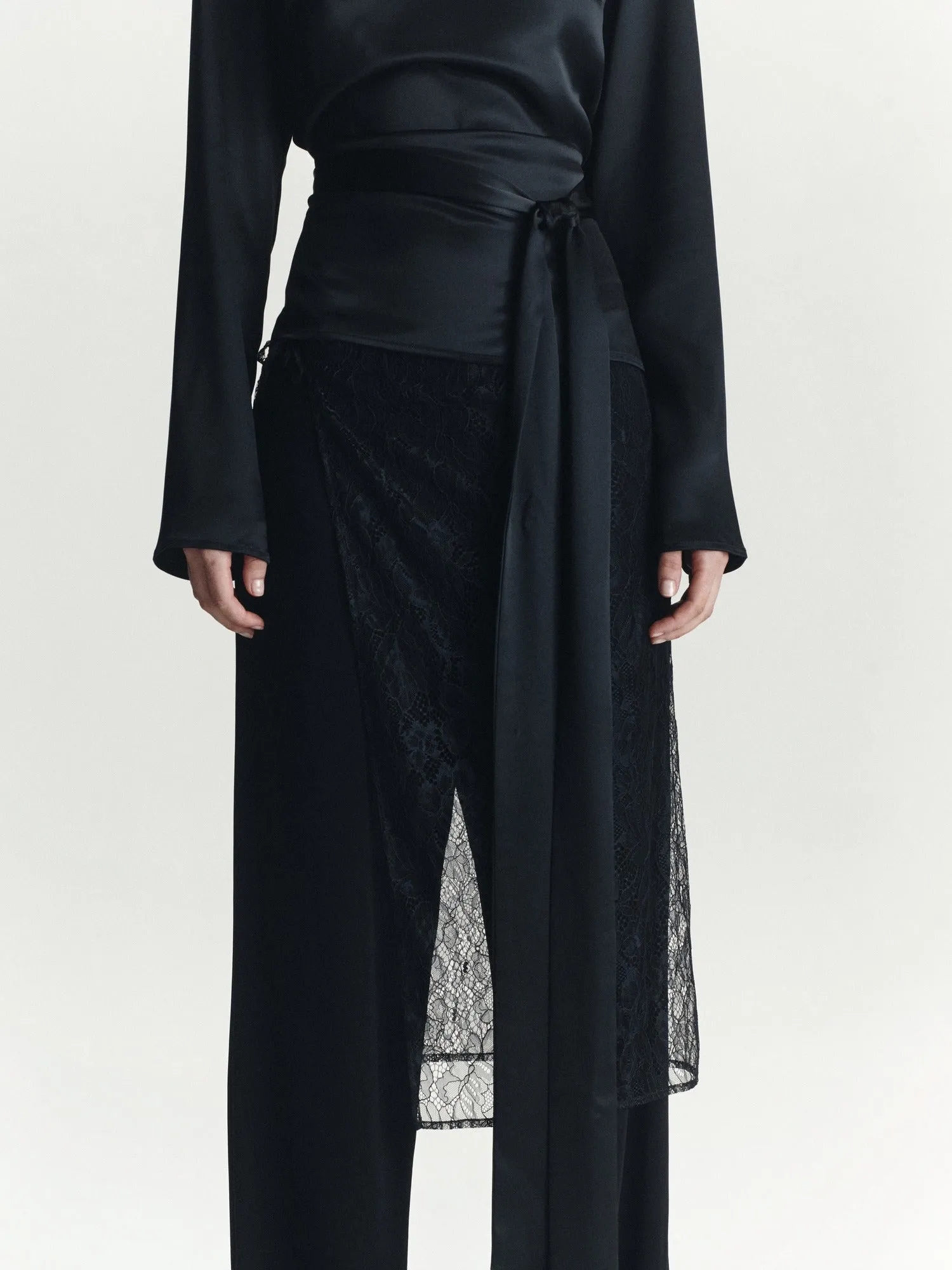 Slinky Lace Pant | Black sold by Paris Georgia