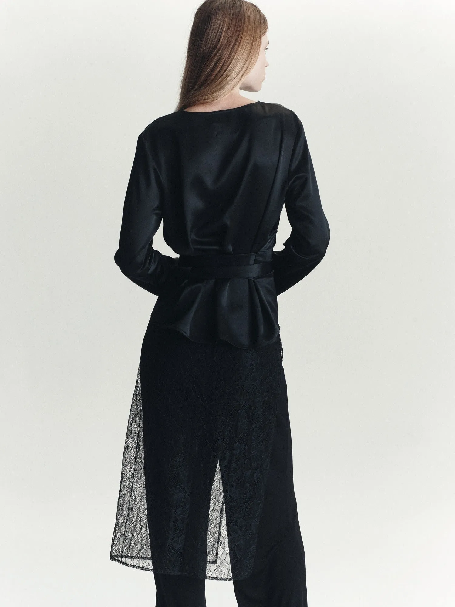 Slinky Lace Pant | Black sold by Paris Georgia product image thumbnail 4