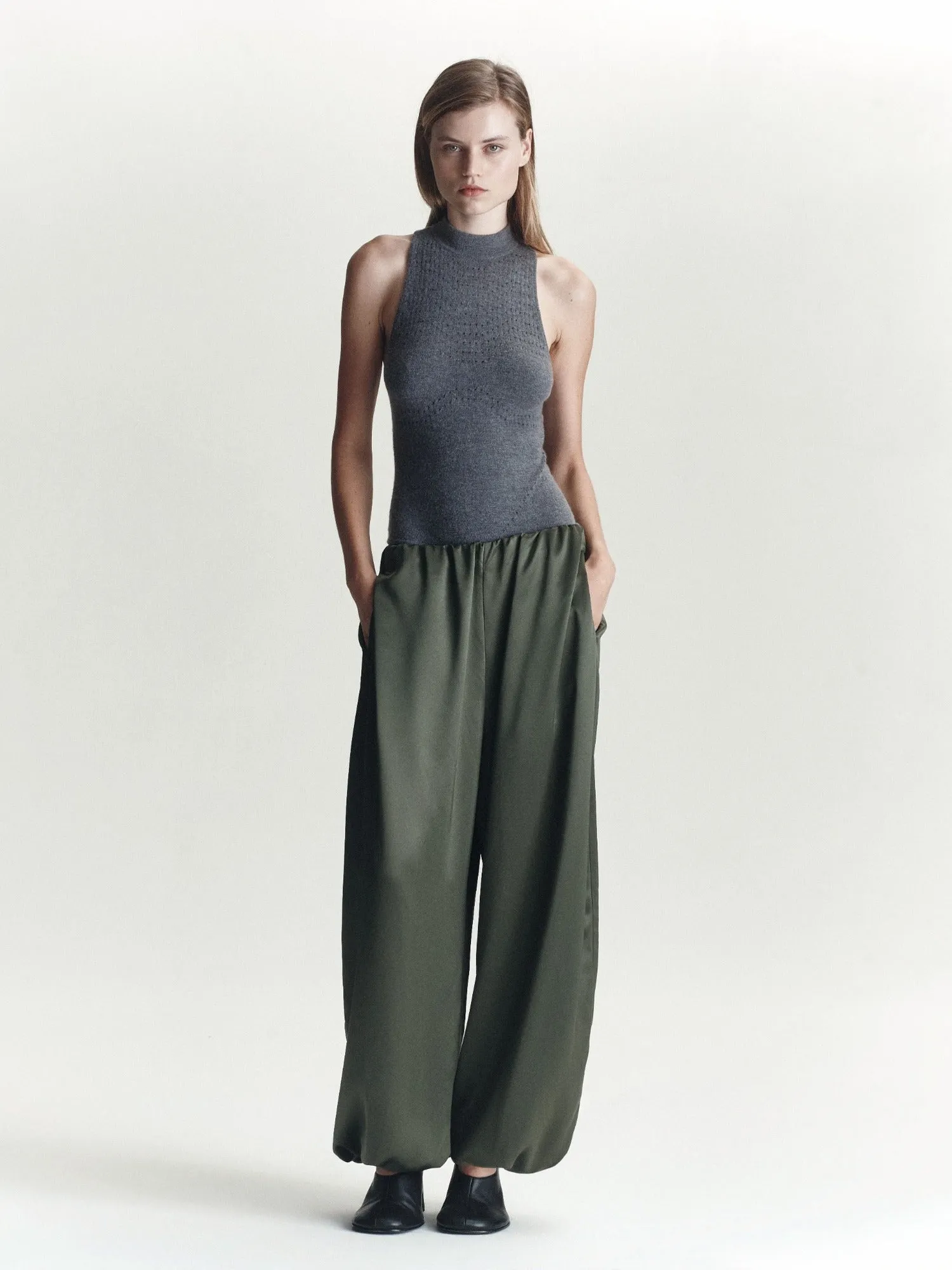 Olive Pant | Loden Green sold by Paris Georgia