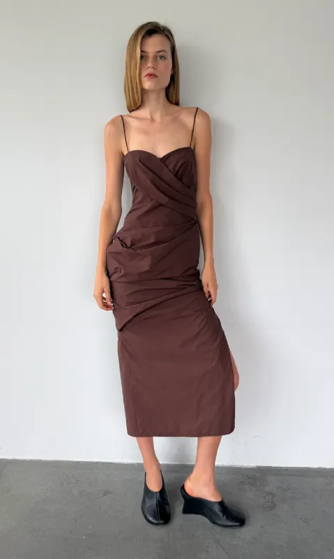 Charli Dress | Mocha made by Paris Georgia