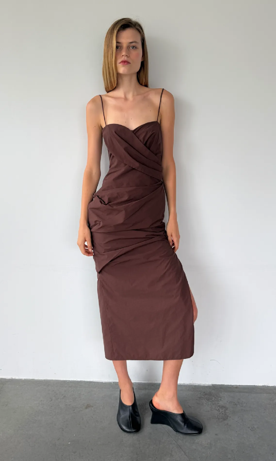 Charli Dress | Mocha sold by Paris Georgia
