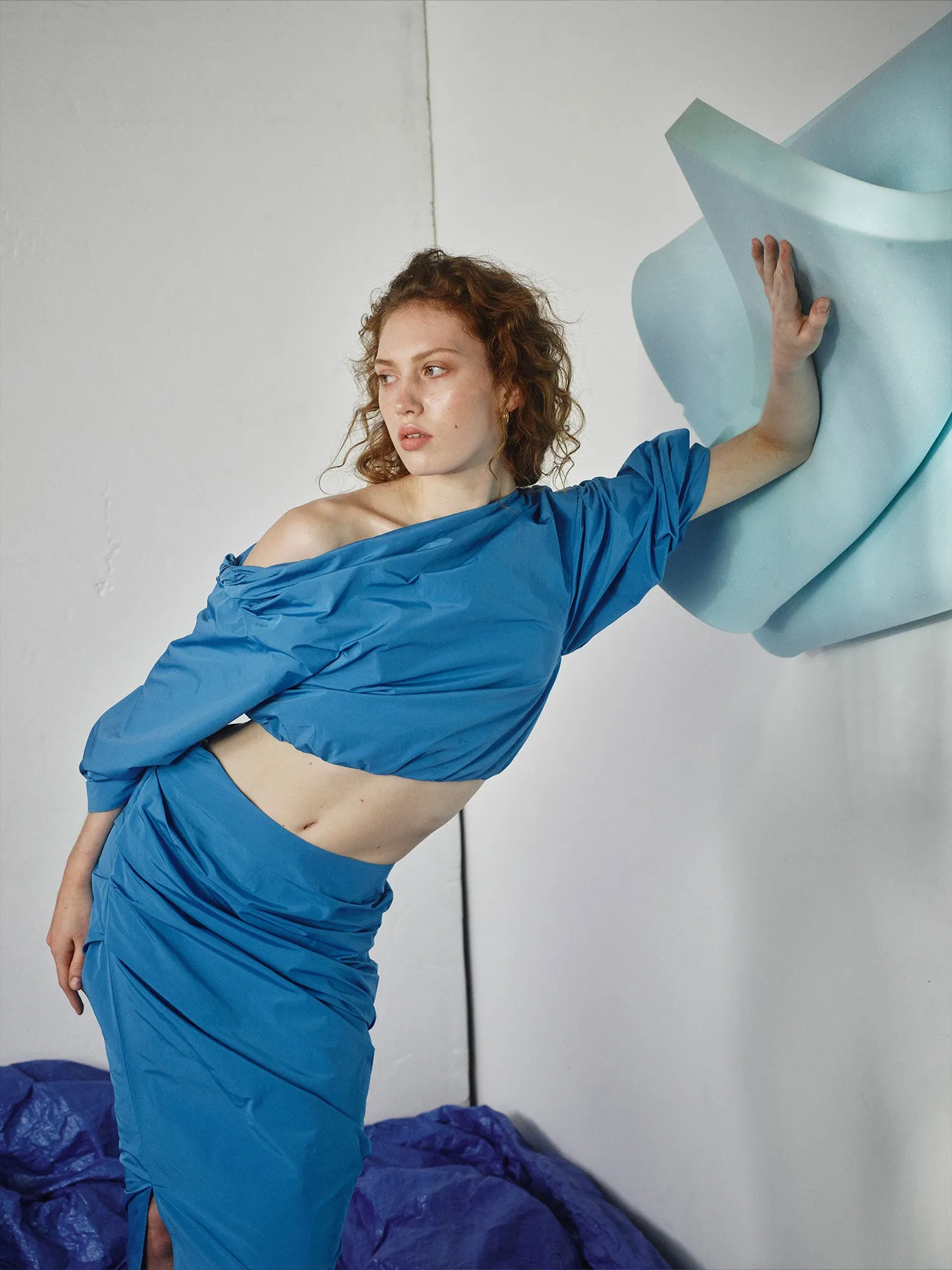 05 Remmy Skirt | Turquoise sold by Paris Georgia product image thumbnail 4