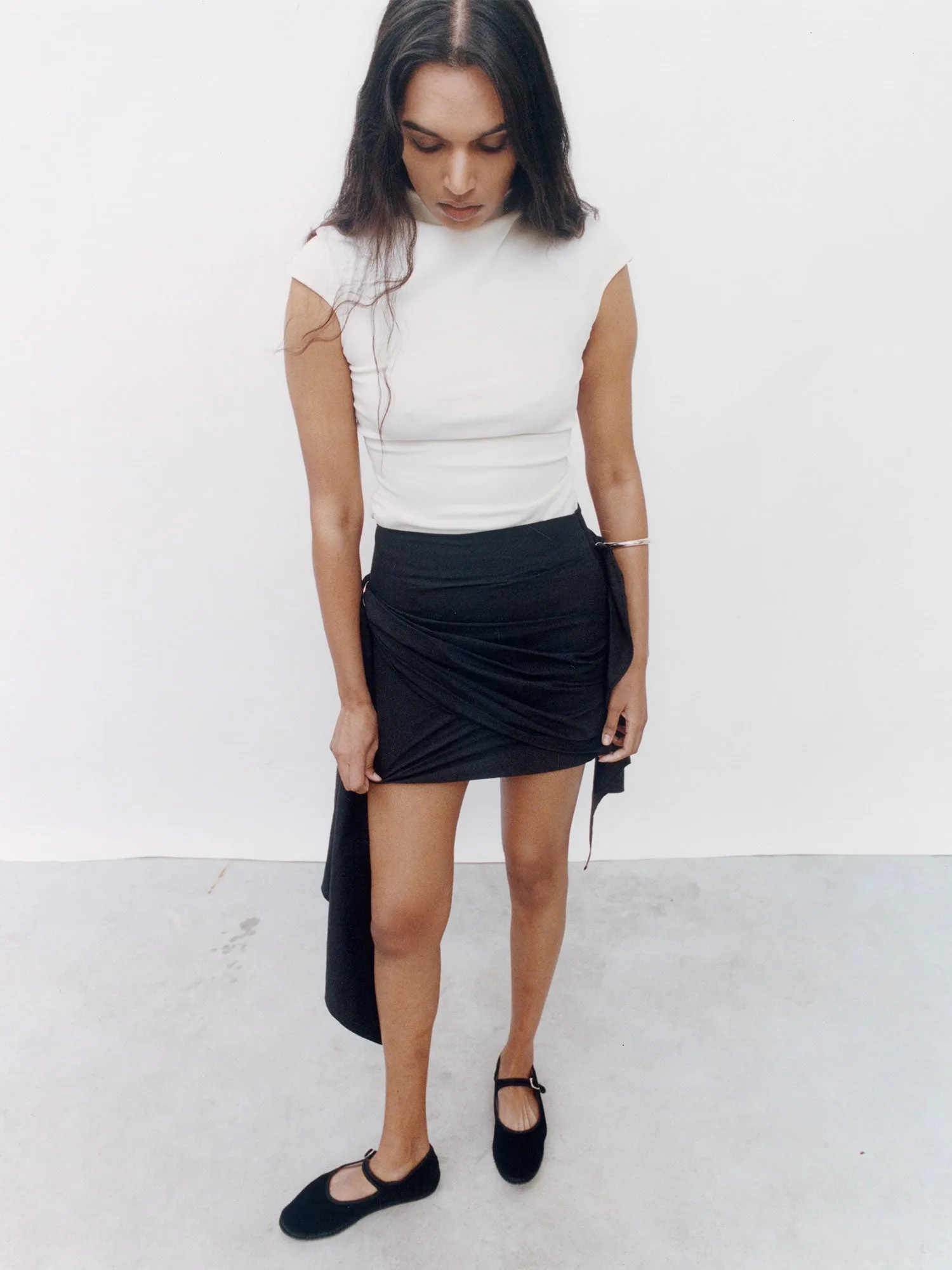 08 Cloud Skirt | Black sold by Paris Georgia product image thumbnail 5