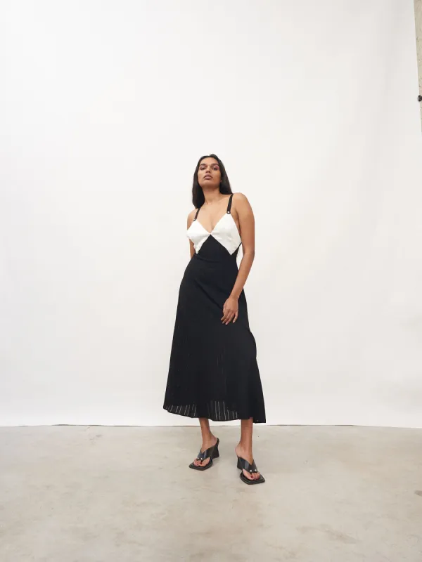 08 Freya Slip | Black & White made by Paris Georgia