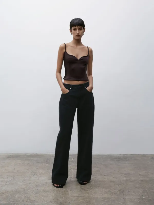 09 Heart Singlet | Chocolate sold by Paris Georgia