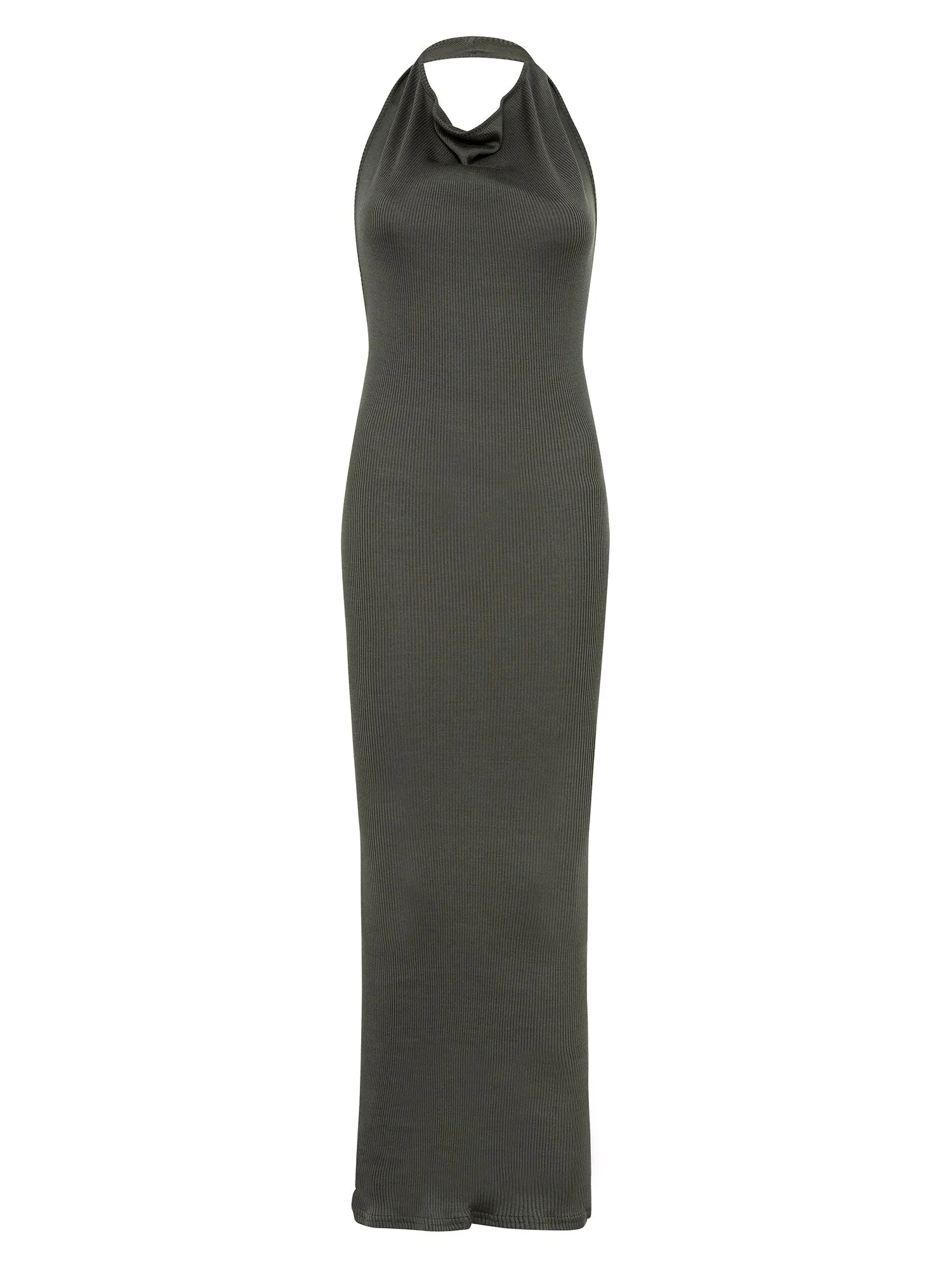 04 Elemental Silk Rib Dress | Olive sold by Paris Georgia product image thumbnail 2