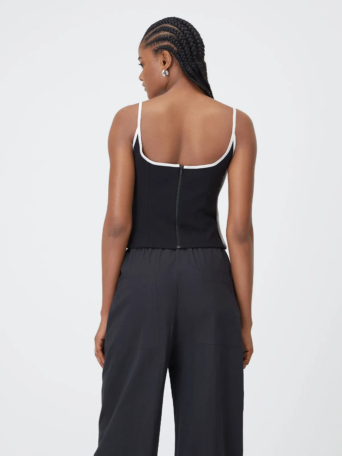 Heart Singlet | Black & White sold by Paris Georgia product image thumbnail 3