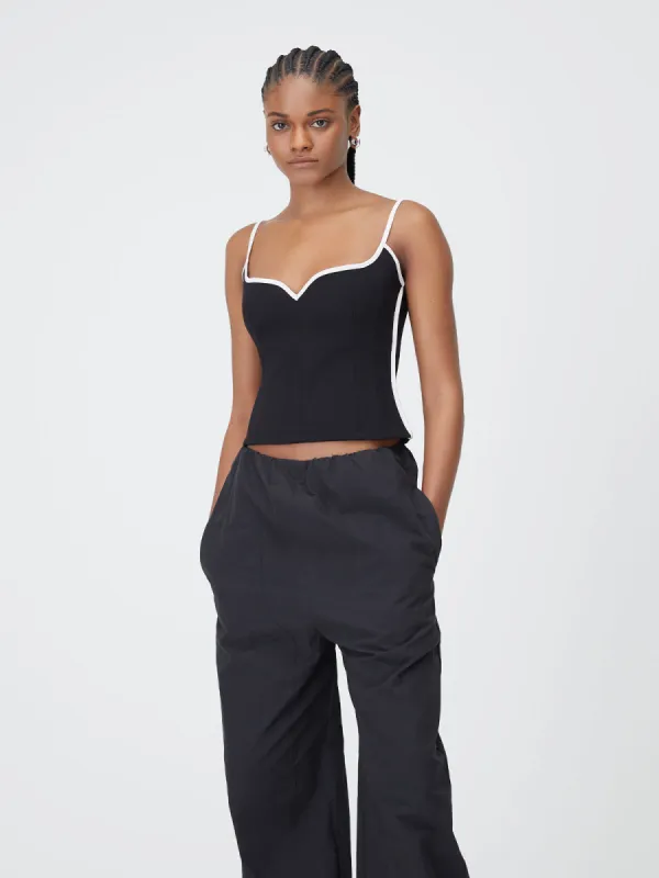 Heart Singlet | Black & White made by Paris Georgia