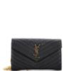 Classic Monogram Wallet on Chain Matelasse Chevron Leather Medium sold by Rebag