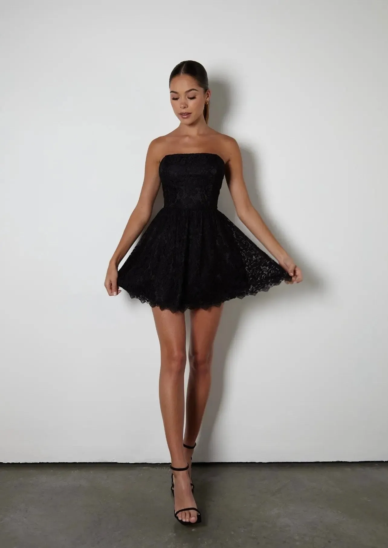 The Lux Lace Mini Dress sold by Anne Louise Boutique product image thumbnail 4