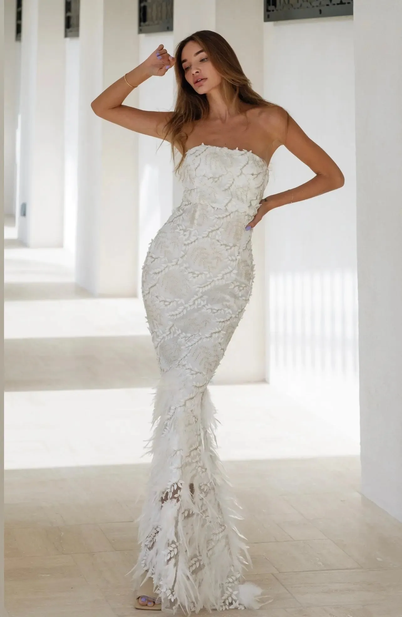 Amelia White Dress sold by Anne Louise Boutique product image thumbnail 5