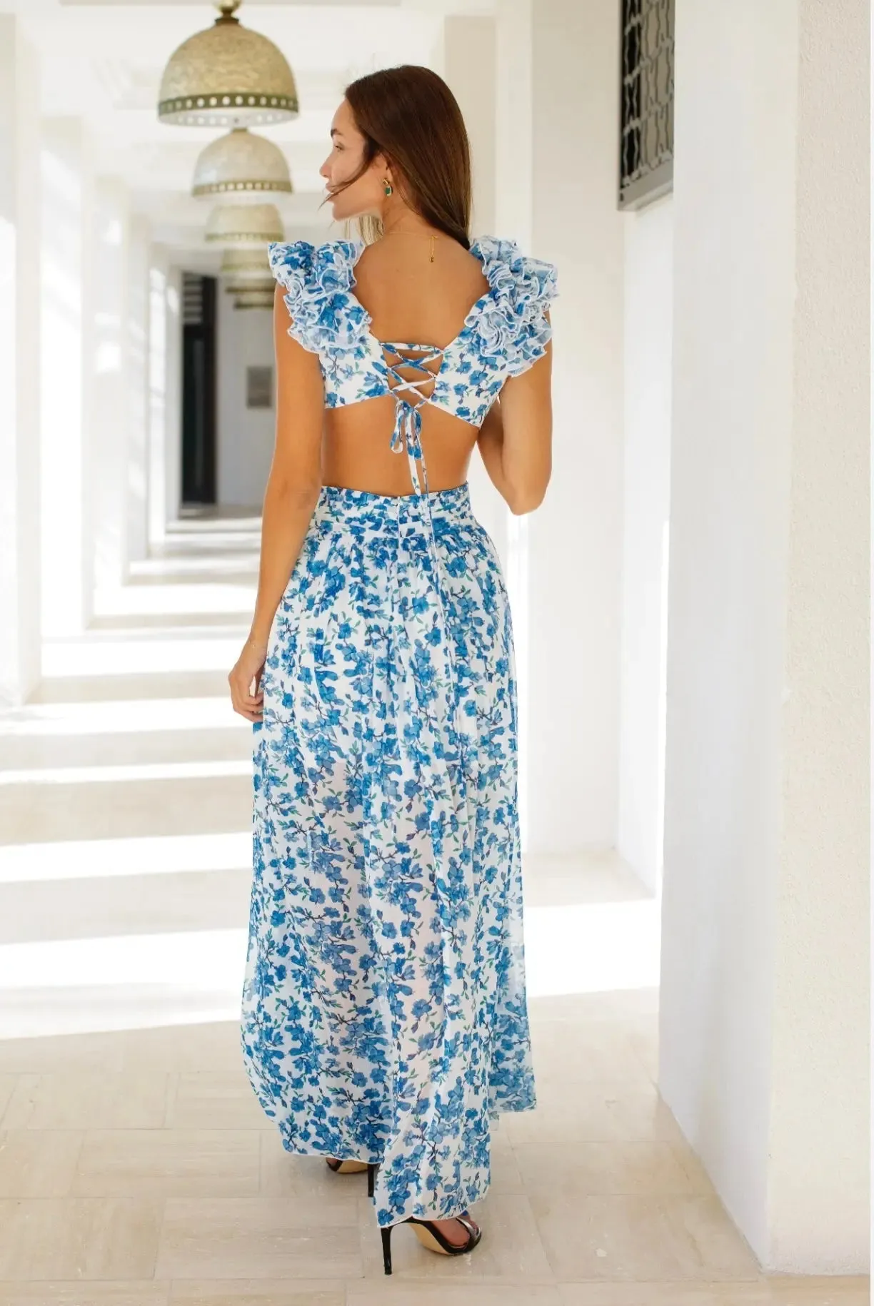 Skye Maxi Floral Dress sold by Anne Louise Boutique product image thumbnail 2