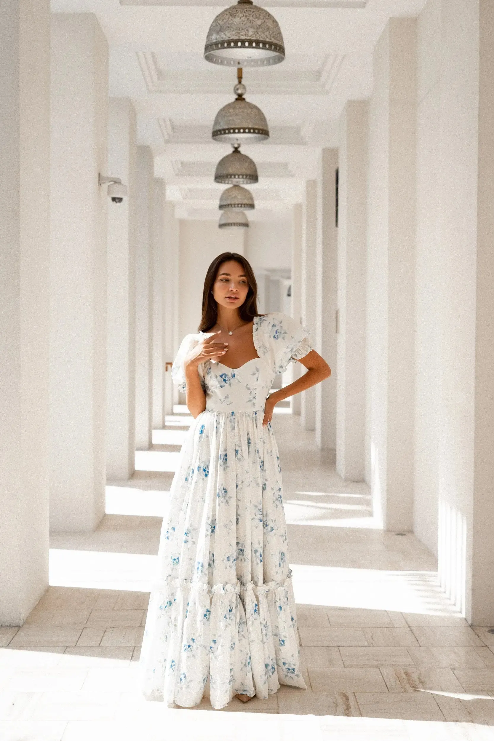 Blue Rose Dress sold by Anne Louise Boutique product image thumbnail 2