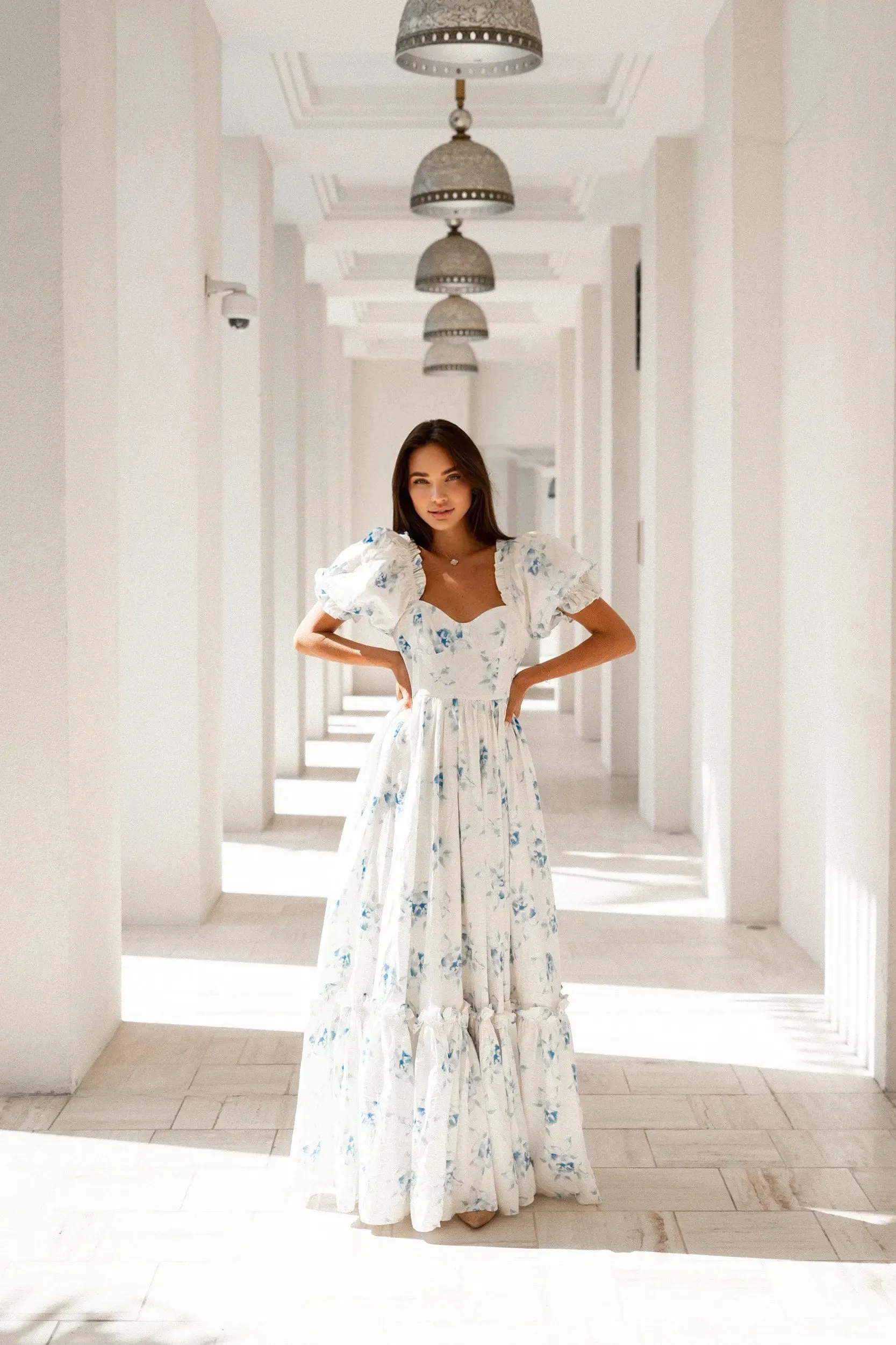 Blue Rose Dress sold by Anne Louise Boutique product image thumbnail 3