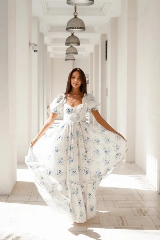 Blue Rose Dress sold by Anne Louise Boutique