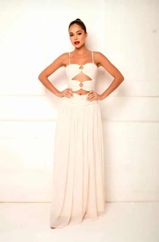 Legacy Dress In Cream sold by Anne Louise Boutique