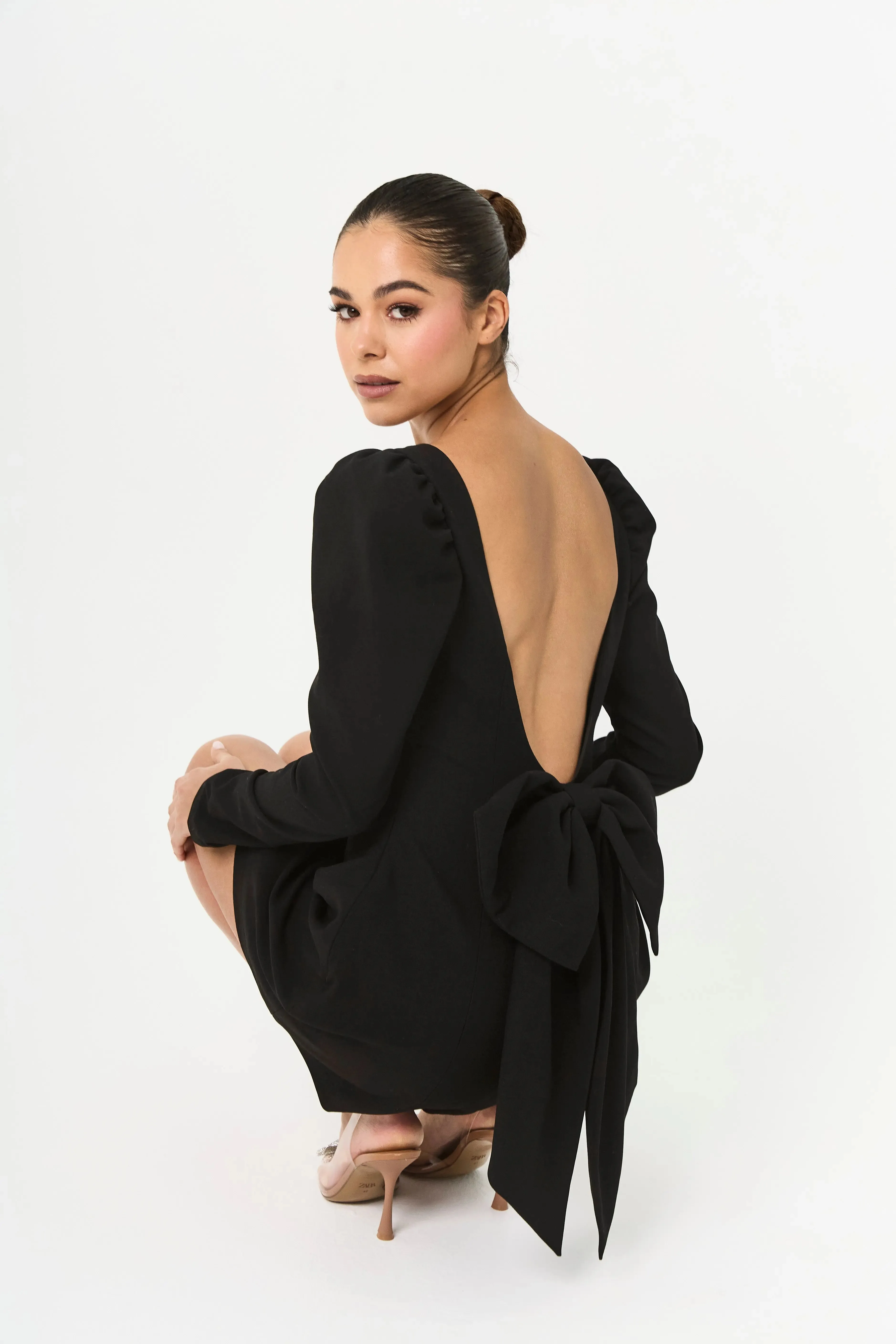 Black Bow Dress - Rouge Collection sold by Anne Louise Boutique product image thumbnail 4