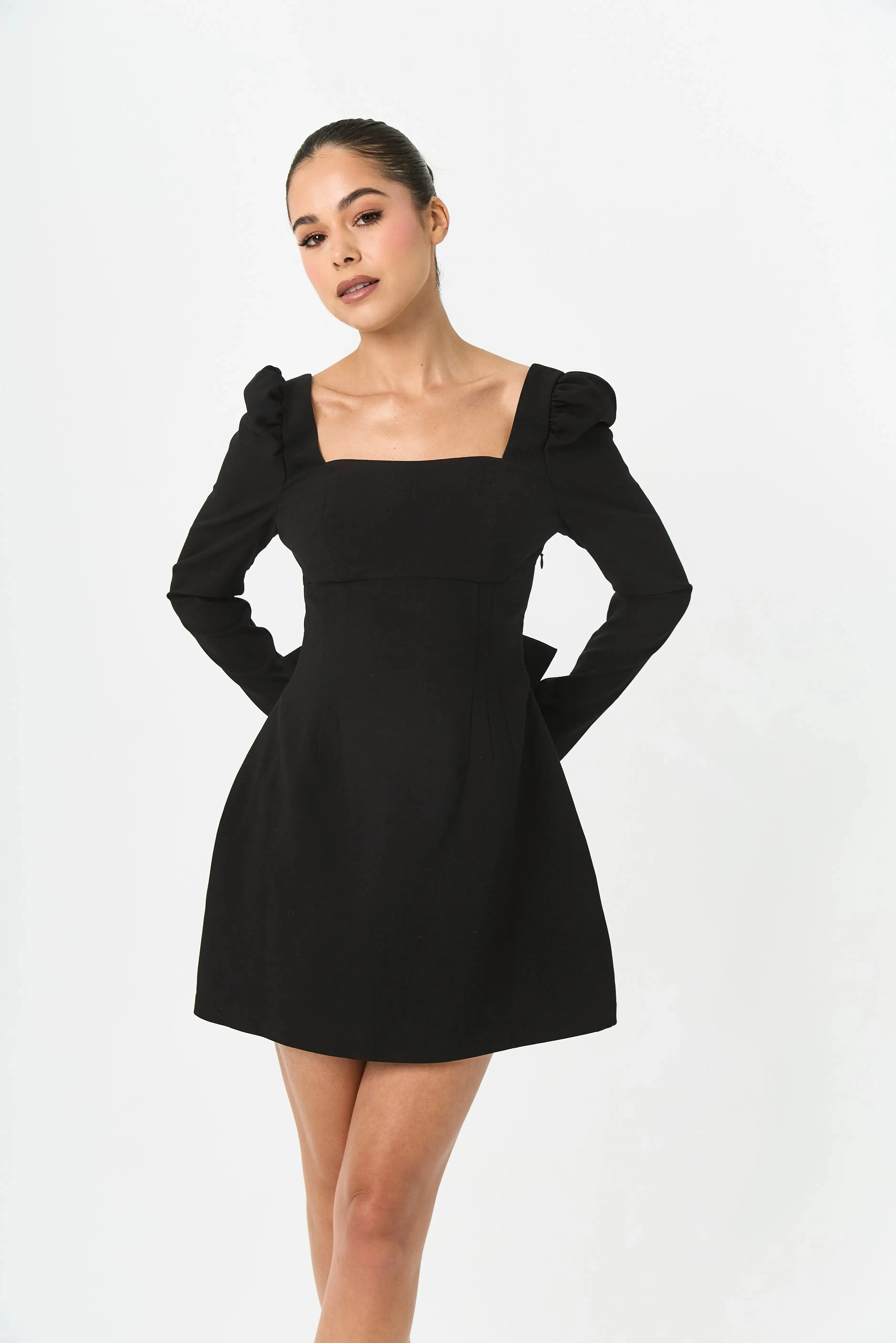 Black Bow Dress - Rouge Collection sold by Anne Louise Boutique product image thumbnail 3