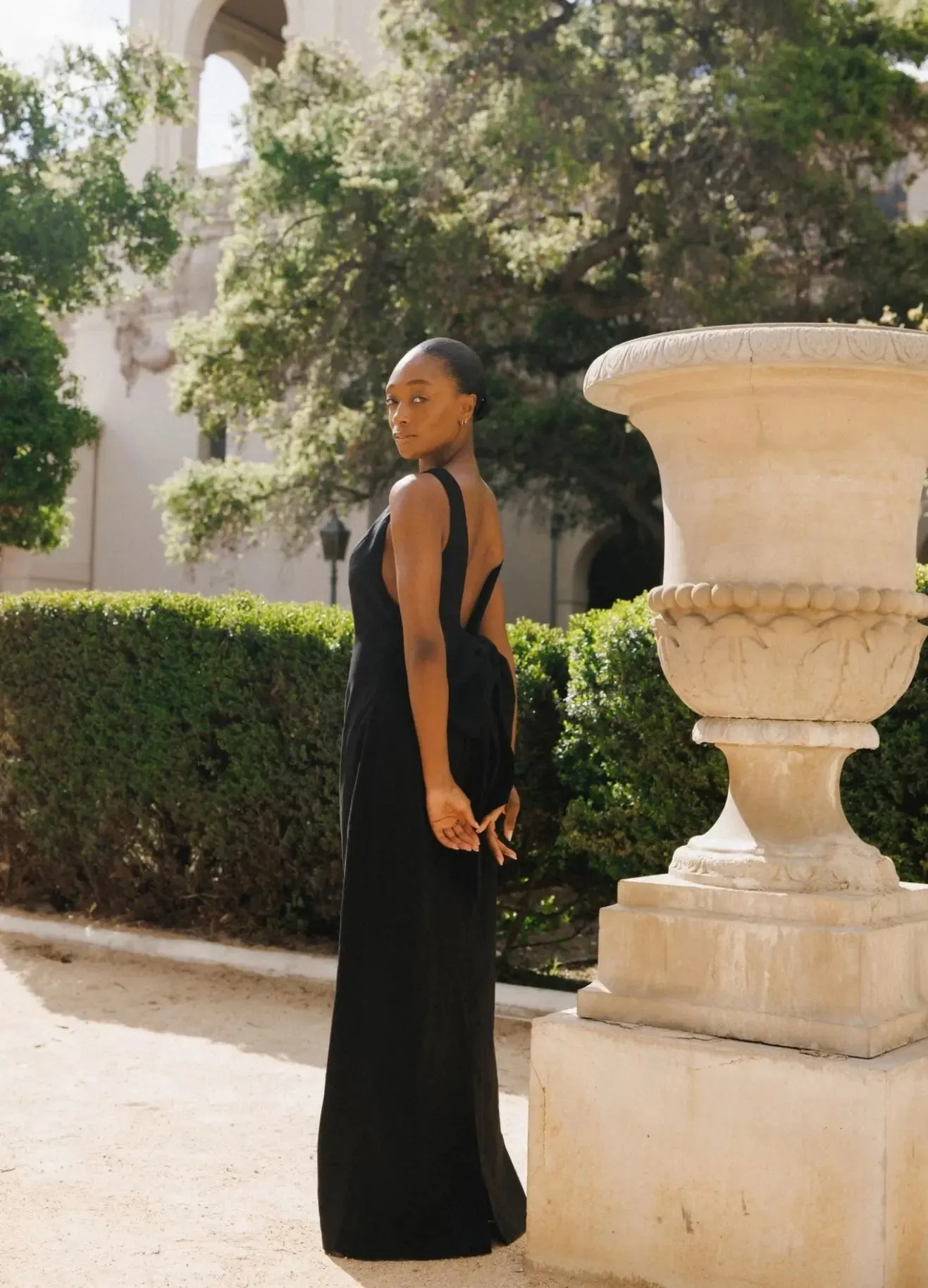 Black Bow Dress Maxi sold by Anne Louise Boutique product image thumbnail 3