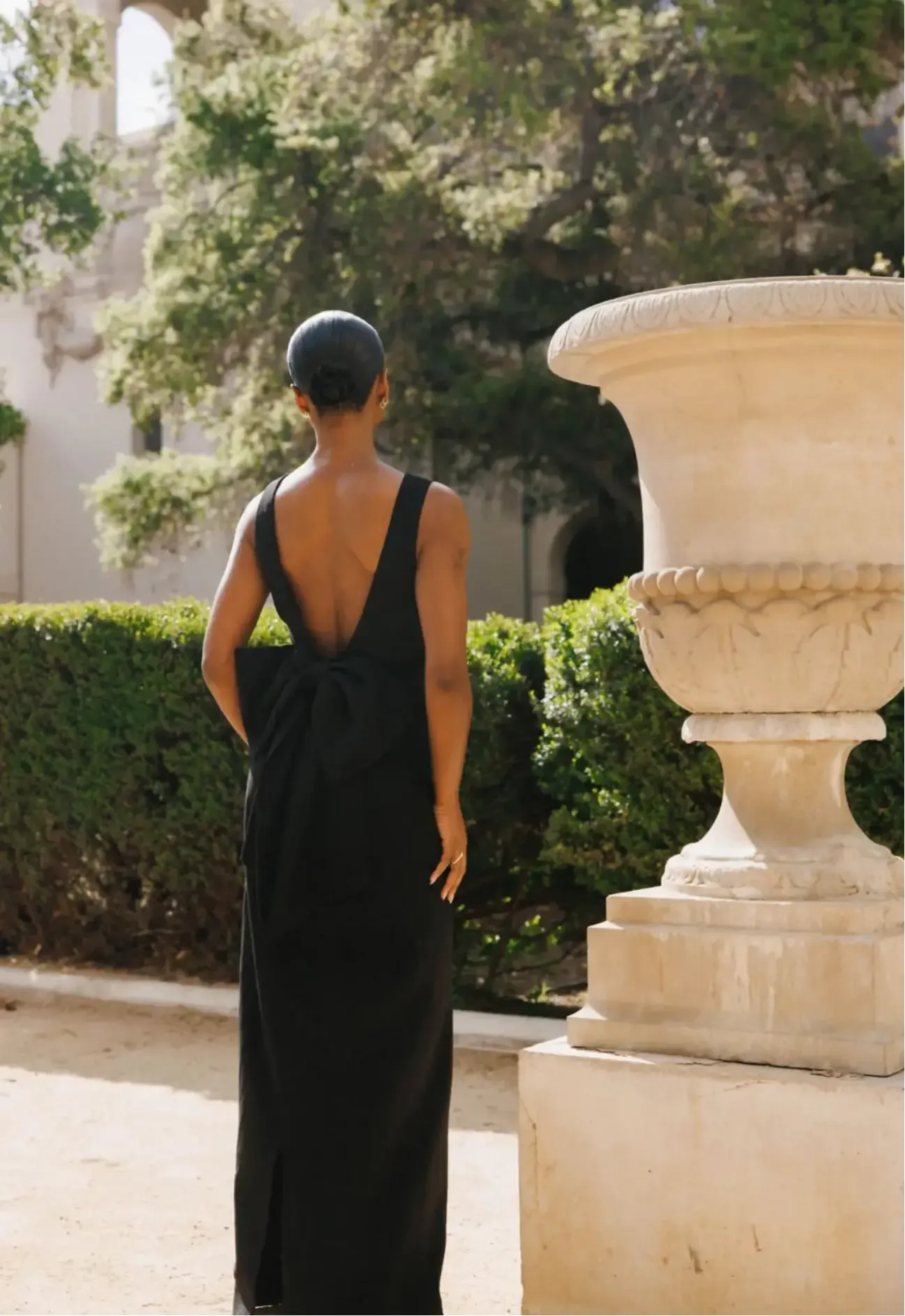 Black Bow Dress Maxi sold by Anne Louise Boutique