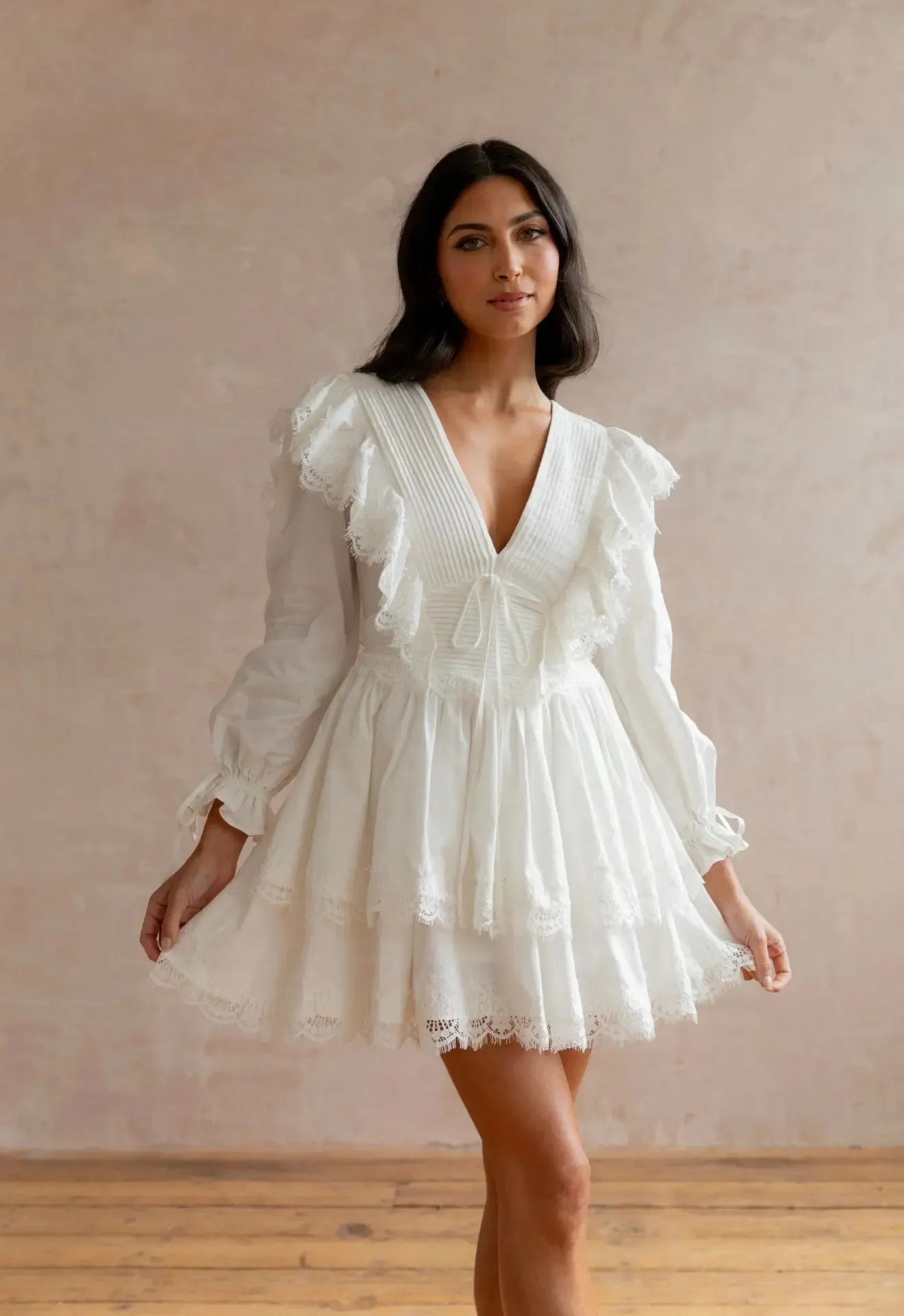 White Blossom Dress sold by Anne Louise Boutique product image thumbnail 4