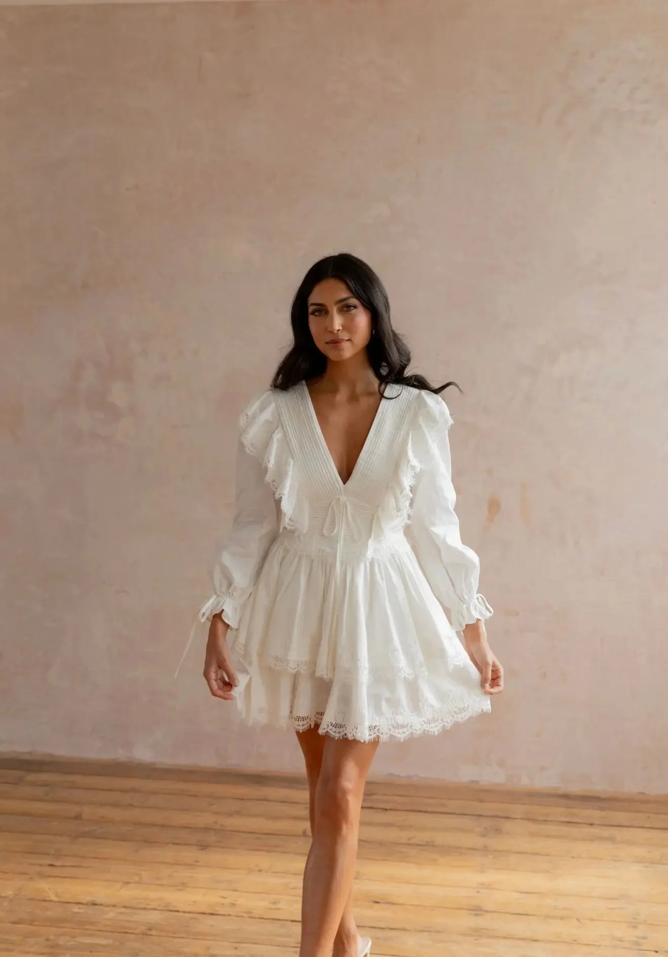 White Blossom Dress sold by Anne Louise Boutique product image thumbnail 2