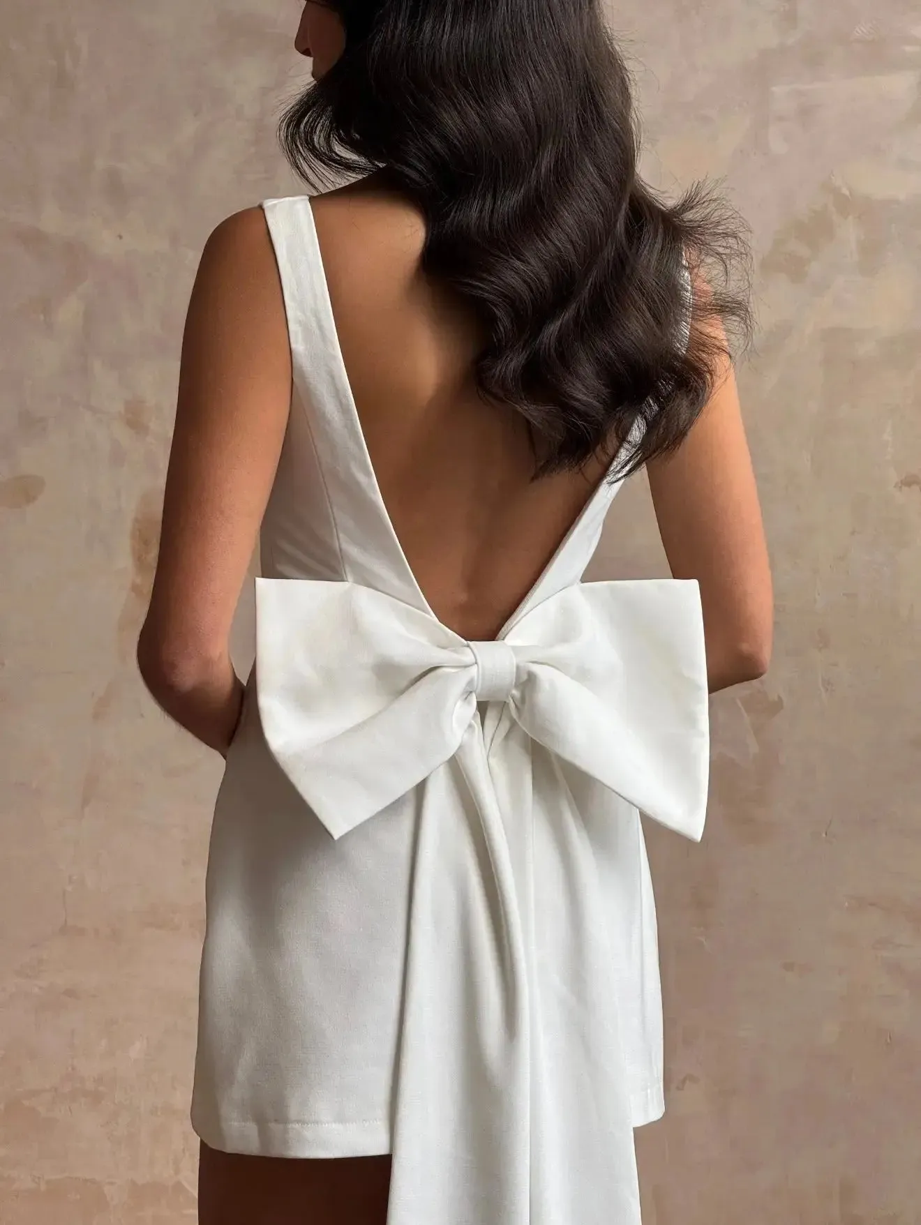 White Dove Bow Dress sold by Anne Louise Boutique product image thumbnail 5