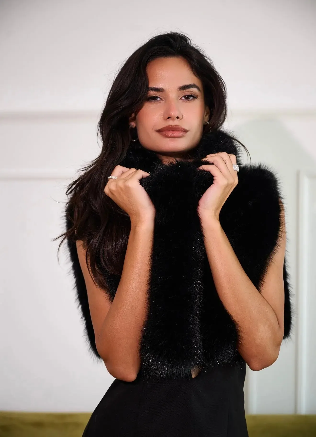 Aspen Black Cape sold by Anne Louise Boutique